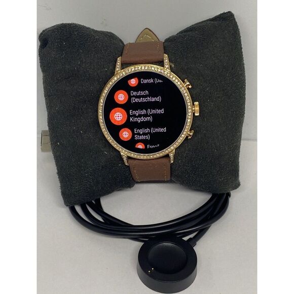 Fossil Gen 4 Authentic Digital Dial Smart Watch Custom Band FTW6011 AB571 - Picture 1 of 10